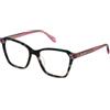 Just Cavalli Eyeglass Frame Vjc048 Shiny Brown/Beige Havana 54/17/140 Donna Occhiali