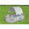 Bestway Tettoia per Piscina Fuori Terra Bianco - Bestway