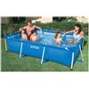 Intex 28272NP - Piscina Fuori Terra Rectangular Frame Rettangolare, 3834 l, Acciaio e pvc, Blu, 300x200x75 cm - Intex