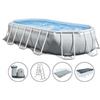 Intex - piscina 'prism frame' ovale con tel. portante con pompa CM.503X274X122H. - capacit LT.13365 - peso KG.112,1 (26796)