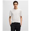 BOSS BLACK Boss T-shirt In Jersey Di Cotone Con Logo Stampato In Gomma Uomo