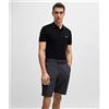 BOSS GREEN Boss Polo slim fit in piqué di cotone con logo tono su tono Uomo