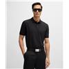 BOSS BLACK Boss Polo Pallas in Piqué di cotone con Logo Uomo