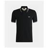 BOSS GREEN Boss Polo Slim Fit in Cotone elasticizzato con logo Uomo