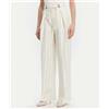 BOSS BLACK Boss Pantaloni eleganti con fit morbido in misto lino bouclé a righe Donna
