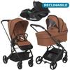 Foppapedretti Trio TicToc Foppapedretti con Seggiolino Auto Rek i-Size Reclinabile Blu