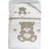 Coccolissimi Piumino sfoderabile + Set lenzuola 3pz per Carrozzina Orso cuore Coccolissimi Tortora