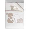 Palla Pallina Piumino sfoderabile + Set lenzuola 3pz per Carrozzina Sempre amici Palla Pallina Grigio