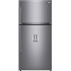 LG ELECTRONICS LG - Frigorifero libera istallazione 2 porte GTF916PZPED Classe Energetica E 592L, Antibrina-no frost, sistema Multi Flow, Wi-Fi - Platino