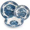 Churchill James Sadler & Sons Brookblue Servizio Piatti In Terracotta - Set 18 Pz