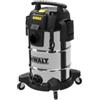 DEWALT DXV30SAPTA-QT ASPIRAPOLVERE FUSTO INOX lt30 SILENZIATO STEALTHSONIC