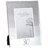 Juliana 30th Birthday 10,2 x 15,2 cm, cornice in vetro specchiato, design 30, argento