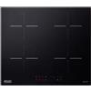 Delonghi De'Longhi YLI 60 piano cottura Nero Da incasso 59 cm Piano cottura a induzione 4 Fornello(i)"