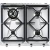 Smeg SRV564GH3 piano cottura Acciaio inossidabile Da incasso 60 cm Gas 4 Fornello(i)"