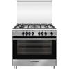 Glem Gas SA965MI6 Cucina a Gas Acciaio Inox 90X60 con Forno Ventilato"