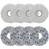 MsDaos Set di Mocio Panni di Ricambio per ECOVACS DEEBOT T50 PRO Omni/ N30 PRO Omni/ T30 PRO/ T30S Combo/ T30S/ T20 Omni/ T10 Omni/ X1 Omni/ X1 Turbo/ X2 Omni/Yeedi M12 PRO+ Robot Aspirapolvere