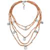 Vestopazzo Collana Multifili Monete