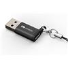 conecto adattatore da USB-C a USB-A, trasferimento dati 480 Mbps, OTG, funzione di ricarica rapida 15W 3A, per iPhone, Samsung Galaxy, Google Pixel e molti altri, alluminio/nero