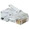 PRENDELUZ Connettore RJ45 Cat.5e, 8 fili, confezione da 10 pezzi, ideale per installazioni di rete Ethernet e connessioni ad alta velocità.