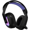 Logitech G G522 LIGHTSPEED cuffia con microfono gaming wireless, LIGHTSYNC RGB, microfono e audio sincronizzato avanzato, connettività tripla con LIGHTSPEED, Bluetooth, da USB-A a USB-C per PC - Nero