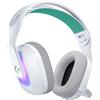 Logitech G G522 LIGHTSPEED cuffia con microfono gaming wireless,LIGHTSYNC RGB, microfono e audio sincronizzato avanzato, connettività tripla con LIGHTSPEED, Bluetooth, da USB-A a USB-C per PC, Bianco