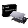 ASUS Scheda di espansione Hyper M.2 X16 PCIe 3.0 X4 V2 supporta 4 NVMe M.2 (2242/2260/2280/22110) fino a 128 Gbps per Intel VROC e AMD Ryzen Threadripper NVMe Raid