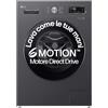 LG F4NX1009NMB Lavatrice 9 kg a Carica Frontale Serie X1, Classe A, 1400 giri, Wi-Fi, 6 Motion Direct Drive, Lavaggio a Vapore Allergy Care, Libera installazione, Middle Black