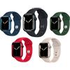 Apple Watch Series 7 Alluminio 45 mm (2021) | GPS + Cellular | Mezzanotte | Cinturino Sport Blu notte