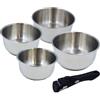 Baumalu - 4 pentole in acciaio inox da 14 a 20 cm, coda rimovibile