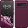 kwmobile Cover per Google Pixel 7 Custodia - Back Case per Smartphone in Silicone TPU - Protezione Gommata - viola bordeaux