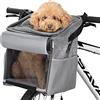 Navaris Zaino Trasportino Gatto Cane - Pet Carrier Gatti Cani Piccola Taglia - Trasporto Animali Domestici Max 10 kg - Borsa Cuccia Morbida Portatile - Tessuto Grigio