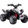 DecHome Quad Elettrico Bambini 18-36 Mesi LED Clacson e Pedali 65.5x38.5x43.5