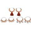 Vestopazzo Orecchini Tris Cerchietti Mix Tassel