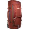 Tatonka Trolley Duffle Roller 80 L - Borsa da viaggio pieghevole con ruote e funzione zaino - Riutilizzabile nella propria tasca coperchio - 80 litri di volume, Rosso tango, 80 l, Grande trolley senza