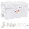 VEVOR Pompa Trituratore 350 W Portata 6000 L/h Prevalenza 7 m Maceratore Pompa da per Acque Luride con 3 Ingressi Acqua per Cantina, Macchina per lo Smaltimento delle Acque Reflue della Lavanderia