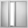 VEVOR Porta di Accesso per Cucina, Doppia Porta da Cucina per Esterni 61x61 cm, Porta ad Incasso in Acciaio Inox per Isola BBQ, Stazione per Grigliate, Armadietto da Esterno