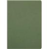 Clairefontaine 733003C collezione Age Bag quaderno a punto metallico Verde - A4 21x29,7 cm - 96 pagine a tinta Unità bianche - carta 90g - Copertina carta Lustrée a grana effetto cuoio