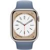 Apple Watch Series 7 Alluminio 45 mm (2021) | GPS + Cellular | Galassia | Cinturino Sport blu scuro
