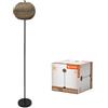 LEDVANCE Decor Cardboard Ball marrone in cartone ondulato, leggera, E27,