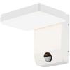 V-TAC VT-11020S 20W LED WALL LIGHT WITH SENSOR COLORCODE:3000K WHITE BODY SQUARE, IP65