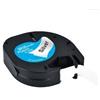 GielleService NASTRO ETICHETTE COMPATIBILE DYMO LetraTag S0721730 D1 91208 Larghezza 12 mm x 4 metri