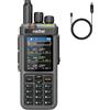 Radtel RT-880 Walkie Talkie 10W Radio Ham portatile con 1024 canali, ricezione HF CB SSB, ripetitore cross-band, display a colori da 2,4, batteria ricaricabile da 2400mAh