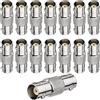 Adattatore BNC Maschio-Maschio – Set Da 5, Nichelato, Per Collegare Due Cavi Coassiali Femmina, Diametro 32x14x14mm