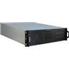 INTERTEC Inter-Tech 3U-30255 Supporto Nero, Acciaio inox (Inter-Tech IPC 3U-30255)