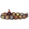 Tamashii bracciale a 1 giro con pietre naturali 8 mm Deep Yellow Aobao BHS900-294