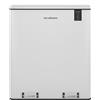 Les Collectors N°918 Pattumiera TOTAL WHITE per raccolta differenziata a pedale 60 litri, 2 SCOMPARTI da 30 litri, colore BIANCO SATINATO