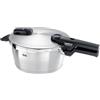 Fissler Vitaquick Premium Pentola a pressione, Capacità 3.5 Litri, Diametro 22 cm, Acciaio inox satinato (esterna)/ Acciaio inox lucidato (interna), Fondo Superthermic, 2 impostazioni di cottura