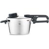 Ⓜ️🔵🔵🔵 Fissler Vitavit Premium - Pentola a pressione, Capacità 2.5 Litri, Diametro 18 cm, Acciaio inox satinato (esterna)/ Acciaio inox lucidato (interna), Fondo Fissler CookStar, 4 impostazioni di cottura, Supporto e cestello per il vapore