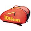 Wilson Borsa da Padel per Bambini e Ragazzi, Per un Massimo di 4 Racchette, Arancione/Giallo, WR8902102001