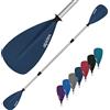 ALPIDEX 2 in 1 Pagaia Doppia SUP Pagaie Kayak Canoa Stand Up Paddle Lunghezza Regolabile 160-207cm Leggero Palo Alluminio, Colore:Blu Scuro